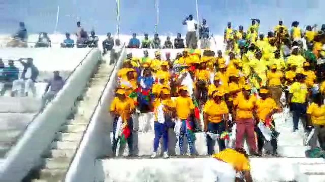 Les supporters du football béninois. Trinité Singbo