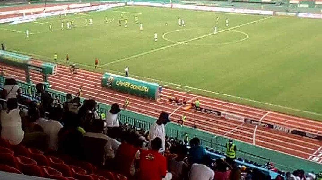 ⁣Action de jeu Gabon vs Burkina Faso