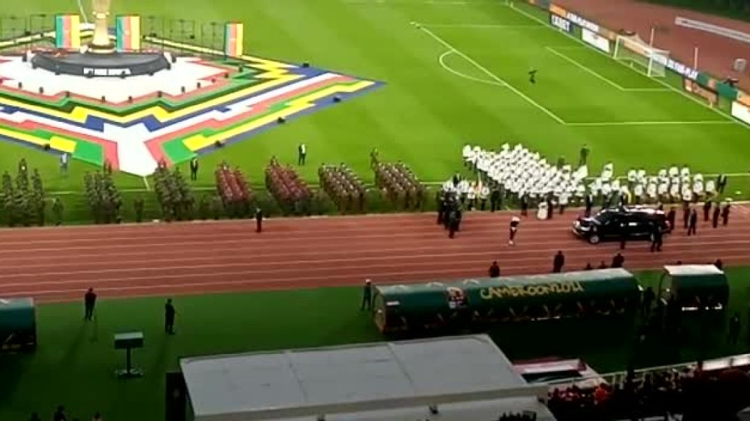 ⁣Arrivée de Paul Biya à la cérémonie de clôture CAN