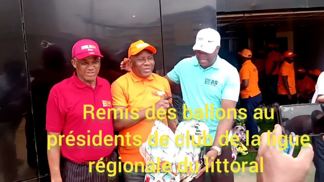 ⁣[Cameroun]la ligue régionale du littoral remet les ballons au équipes
