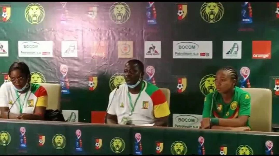 ⁣Cameroun conférence de presse d après match des Lionnes U17 Cameroun vs Zambie