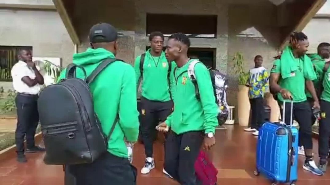 ⁣[Cameroun] Les Lions U23 en salle d'embarquement à l'aéroport de Nsimalen