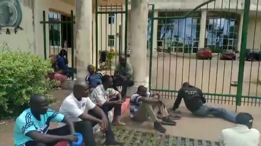 ⁣[Cameroun] grève des employés du centre technique de la Caf à mbankomo