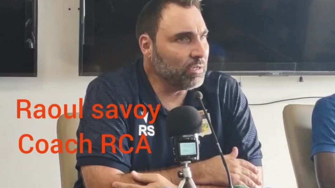 ⁣[Cameroun] conférence de presse d'après match du coach Raoul savoy sélectionneur de la RCA