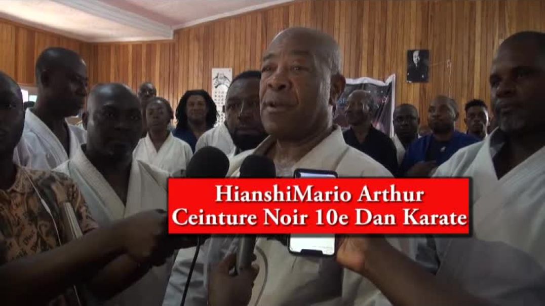 ⁣(Cameroun] réaction de Hianshi Mario Arthur Ceinture Noir 10e Dan