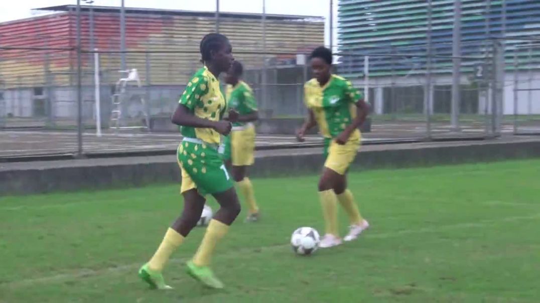 [Cameroun] Echauffement AS DIBAMBA LADIES  au stade annexe de Japoma