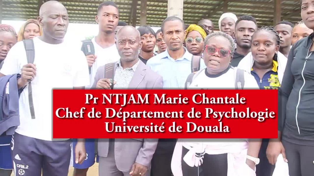 ⁣(Cameroun] seminaire de sensibilisation a la Psycologie de sport Pr NTJAM Marie Chantale chef de dep