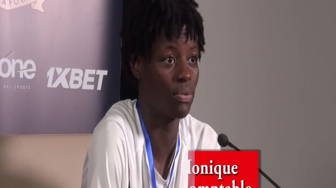 ⁣(Cameroun] NGOCK Monique en conference de presse d apres Match