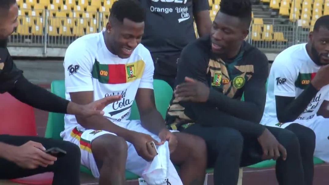⁣[Cameroun] Seance d entrainement des lions indomptables au stade de la reunification de Bependa