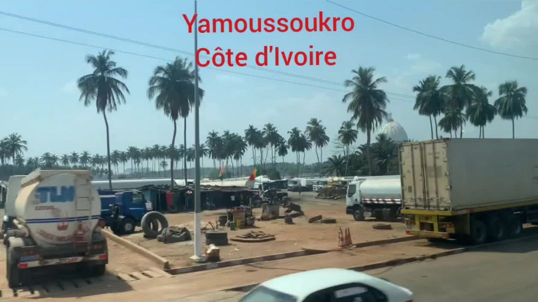 ⁣[Côte d'Ivoire] Can 2023 la ville de Yamoussoukro avec sa basilique en route pour Bouaké